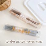 Cọ rửa bình sữa HONPER HP222 bằng silicone hộp 2 chi tiết - Image 3