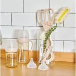 Cọ rửa bình sữa bằng mút kép Moyuum tay xoay tiện lợi - Image 3