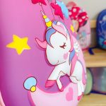 Balo trứng mẫu Unicorn/ Tuần lộc/ Cá sấu cho bé đi học mẫu giáo siêu nhẹ đáng yêu - Image 4