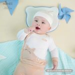 Bộ dài cài chéo HONEE Mèo mộng mơ cho bé từ sơ sinh - Image 2