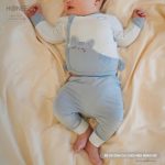 Bộ dài cài chéo HONEE Mèo mộng mơ cho bé từ sơ sinh - Image 5