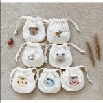 Túi mini thêu hình HQ đựng tỏi, lì xì có quai đeo cho bé - Image 4