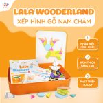 Đồ chơi xếp hình gỗ nam châm Lala Wooderland cho bé