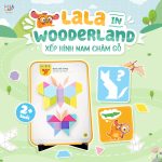 Đồ chơi xếp hình gỗ nam châm Lala Wooderland cho bé - Image 2
