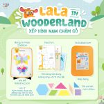 Đồ chơi xếp hình gỗ nam châm Lala Wooderland cho bé - Image 3