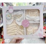 Set quà tặng quần áo phụ kiện HONEE Mary 3 món cho bé gái từ sơ sinh - Image 2