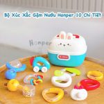 Bộ xúc xắc gặm nướu Honper hình thỏ cho bé