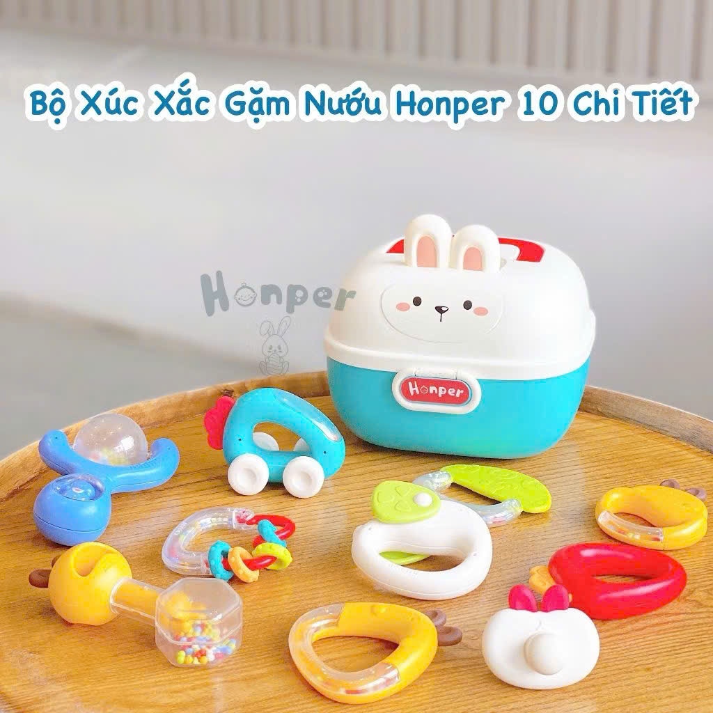 shopee-vn-11134207-7ras.jpg Bộ xúc xắc gặm nướu Honper hình thỏ cho bé - Image 1