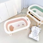 Chậu tắm gấp gọn Honper có nhiệt kế HP114 cho bé - Image 4