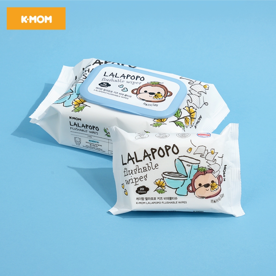 shopee-vn-11134207-7ras.jpg Khăn ướt Lalapopo K-Mom size mini gói 20-30 tờ bỏ túi xách bé bỏ cặp đi học - Image 1