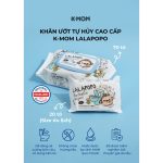 Khăn ướt Lalapopo K-Mom size mini gói 20-30 tờ bỏ túi xách bé bỏ cặp đi học - Image 2