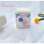 Bông tăm trẻ em thân giấy Emma Kids 2 đầu hộp 200 chiếc - Image 4