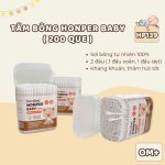 Bông tăm cho bé Honper hộp 200 que 2 đầu dẹt-xoắn - Image 2
