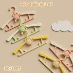 Móc phơi đồ hình thỏ 4 màu phơi quần áo trẻ em