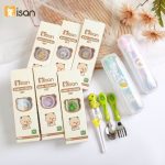Set đũa thìa muỗng nĩa bằng inox Misan kèm hộp đựng cho bé tập ăn dặm - Image 2