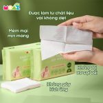 [có gói mini] Khăn khô đa năng Moaz Eco vệ sinh cho bé 50 tờ 200 tờ - Image 2