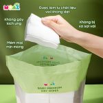 [có gói mini] Khăn khô đa năng Moaz Eco vệ sinh cho bé 50 tờ 200 tờ - Image 4