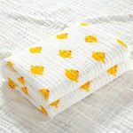 Khăn tắm xô cotton 6 lớp Manny nhăn 100x100cm cho bé từ sơ sinh - Image 5