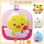 Balo trứng vuông cho bé đi học mẫu giáo siêu nhẹ chống nước - Image 2
