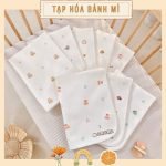 [Mẫu in họa tiết] Tấm lót chống thấm Monona bề mặt organic siêu mềm thoáng khí cho bé