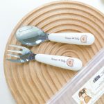 Set đũa thìa muỗng nĩa Honper gấu nâu HP128 có hộp đựng - Image 3