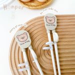 Set đũa thìa muỗng nĩa Honper gấu nâu HP128 có hộp đựng - Image 6