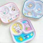 Khay ăn dặm Honper bằng nhựa melamine cho bé 3 ngăn-4 ngăn - Image 2