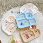 Khay ăn dặm Honper bằng nhựa melamine cho bé 3 ngăn-4 ngăn - Image 3