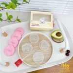 Khuôn cơm hấp trứng làm bánh chống dính set 4 cái cho bé ăn dặm (tặng chổi quét dầu) - Image 5