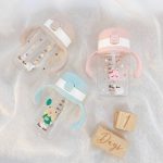 [về mẫu 2024] Bình nước nắp bật Bar Rot one touch kèm quả tạ cho bé đi học - Image 2