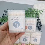 Bông tăm trẻ em thân giấy Vcool 2 đầu hộp 200 chiếc - Image 4