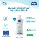 [có size mini] Sữa dưỡng thể Lotion dưỡng ẩm chiết xuất Hạnh nhân Chicco 50ml & 200ml (mẫu mới) - Image 2