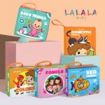 Sách vải mini song ngữ đa giác quan Lalala Baby 8 chủ đề cho bé