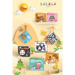 Sách vải mini song ngữ đa giác quan Lalala Baby 8 chủ đề cho bé - Image 2