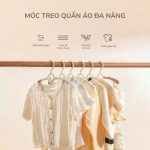 Set 5 móc phơi đồ quần áo hình Gấu / Vương miện đa năng BR043 cho bé - Image 2