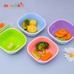 Bát ăn dặm chống trượt Munchkin (lẻ và set 2) cho bé