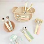 Set thìa muỗng nĩa Gấu Thỏ Bar Rot BR-018 đa sắc cho bé - Image 3