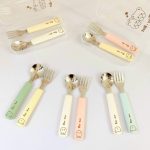 Set thìa muỗng nĩa Gấu Thỏ Bar Rot BR-018 đa sắc cho bé - Image 4