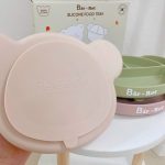 [Có nắp] Khay ăn dặm BAR-ROT hình gấu 5 ngăn bằng silicone có đế hít cho bé tập ăn dặm có hộp giấy - Image 5