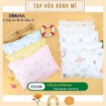 [nhiều mẫu] Gối xô sơ sinh ruột bông Dokma cho bé từ sơ sinh