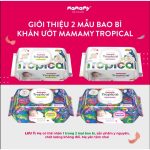 Khăn ướt Mamamy Tropical gói 60/ 90 tờ không mùi vệ sinh an toàn cho bé - Image 6