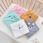 Áo ủ choàng tắm Monona hình con vật có mũ trùm đầu cho bé - Image 2