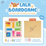 Đồ chơi Bộ cờ Lala boardgame 2in1 cho bé cùng vui