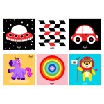 Bộ 6 thẻ decal dán tường kích thích thị giác cho bé sơ sinh - Image 6
