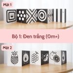 Bộ thẻ gấp zigzag kích thích thị giác cho bé sơ sinh