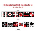 Bộ thẻ gấp zigzag kích thích thị giác cho bé sơ sinh - Image 4