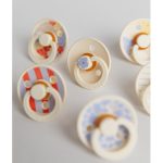 Ty ngậm giả ti núm tròn cao su BIBS STUDIO COLOUR phiên bản họa tiết mới - Image 3