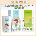 [có gói mini] Gạo trắng hữu cơ Hasabio ST25 Japonica cho gia đình và bé ăn dặm
