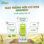 [có gói mini] Gạo trắng hữu cơ Hasabio ST25 Japonica cho gia đình và bé ăn dặm - Image 3