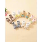 Vớ Tất hình thú nổi 3d mẫu ssbaby cổ cao chống trượt cho bé - Image 3